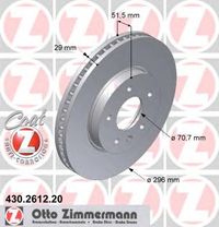 Тормозной диск 430.2612.20 Zimmermann