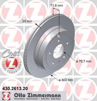 Тормозной диск 430.2613.20 Zimmermann