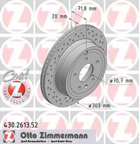 Тормозной диск 430.2613.52 Zimmermann