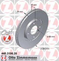 Тормозной диск 440.3106.20 Zimmermann