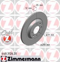 Тормозной диск 440.3126.20 Zimmermann