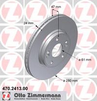 Тормозной диск 470.2413.00 Zimmermann