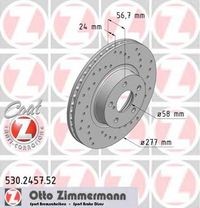 Тормозной диск 530.2457.52 Zimmermann
