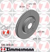Тормозной диск 590.2810.20 Zimmermann