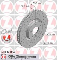 Тормозной диск 600.3231.52 Zimmermann