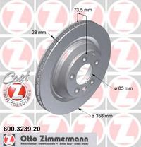 Тормозной диск 600.3239.20 Zimmermann