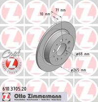 Тормозной диск 610.3705.20 Zimmermann