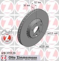 Тормозной диск 610.3717.20 Zimmermann