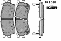 Комплект тормозных колодок 181610 Icer