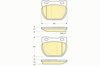 Колодки тормозные задние дисковые к-кт для Land Rover Defender 2007-2016 6112096 Girling