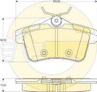 Колодки тормозные задние дисковые к-кт для Citroen DS5 2012-2015 6118281 Girling