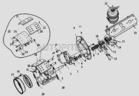Ремкомплект заднего тормозного кулака d-40 AOE R16T230W 3502135a0e Faw