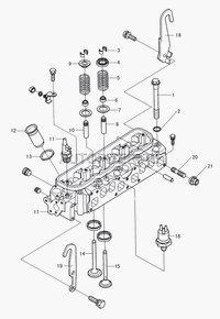 Направляющая выпускного клапана DEER/SAFE (бензин) 1003102-E00 Great Wall