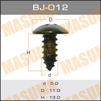 Саморез Masuma BJ-012 : 5x13мм в уп. 15 шт. BJ012 Masuma