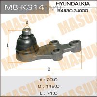 Опора шаровая передней подвески для Hyundai ix55 2007-2013 mbk314 Masuma