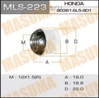 Гайка колеса для Honda Ridgeline 2005-2014 mls223 Masuma