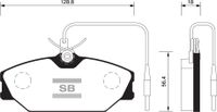 Тормозные колодки передние SP1483 Sangsin