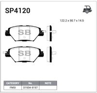 Колодки тормозные задние дисковые к-кт для Mazda CX 9 2017> sp4120 Sangsin
