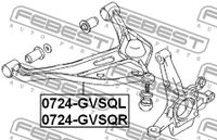 Рычаг передний правый для Suzuki Grand Vitara 1998-2005 0724-GVSQR Febest