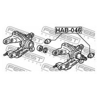 Сайлентблок заднего поворотного кулака для Honda Odyssey II 1999-2004 HAB046 Febest