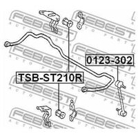 Втулка (сайлентблок) заднего стабилизатора для Toyota Carina E 1992-1997 tsbst210r Febest