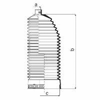 Пыльник, рулевое управление 84047 Gkn-Spidan