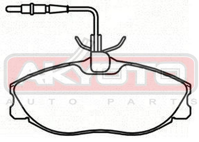 комплект колодок для дисковых тормозов AKD0303 Akyoto