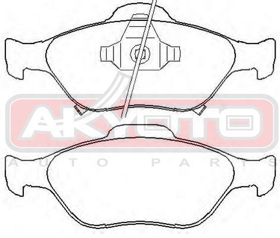 комплект колодок для дисковых тормозов AKD1839 Akyoto