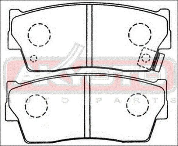 КОЛОДКИ ТОРМОЗНЫЕ ДИСКОВЫЕ ПЕРЕДНИЕ (AKYOTO) AKD9298 Akyoto