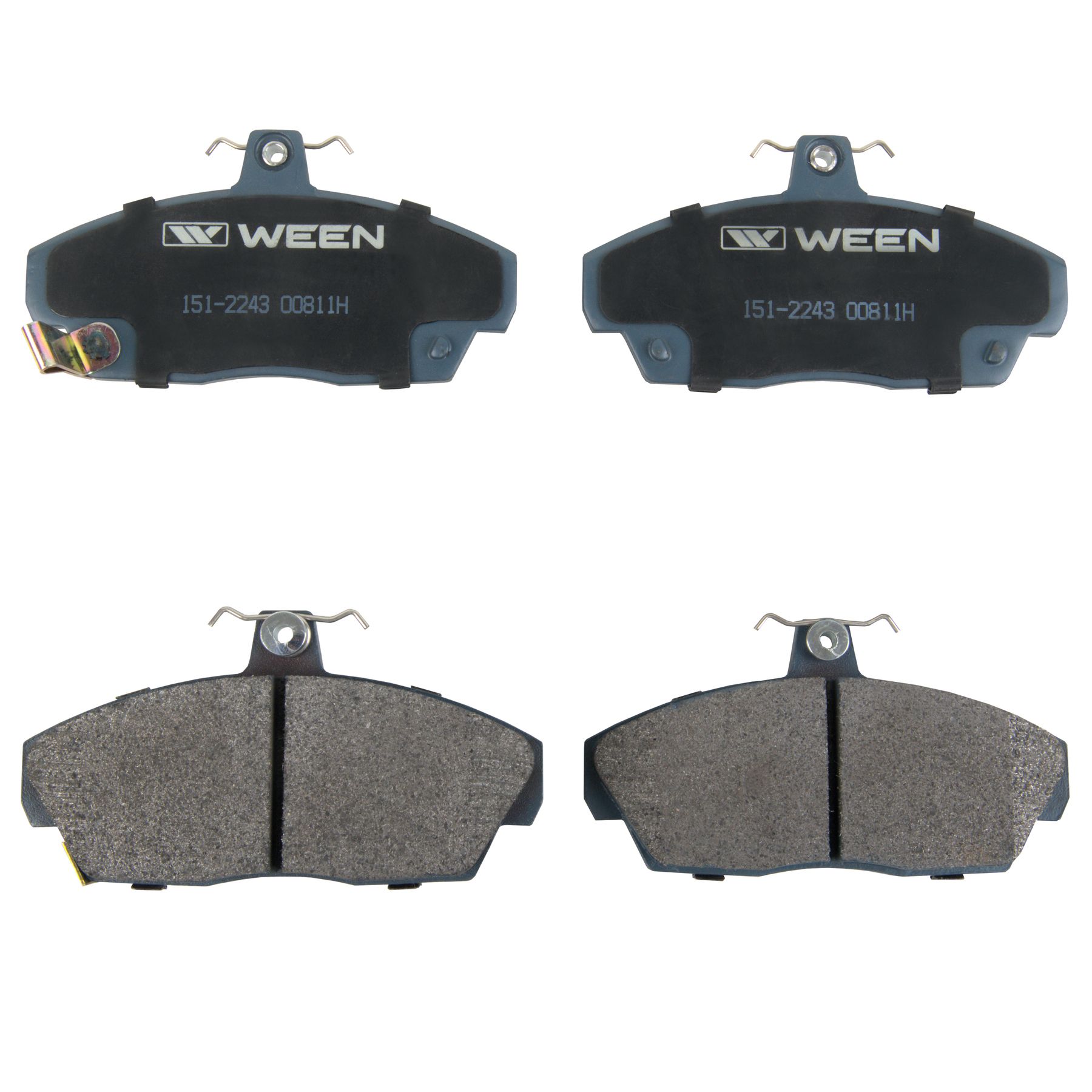 Комплект тормозных колодок, дисковый тормоз 151-2243 Ween