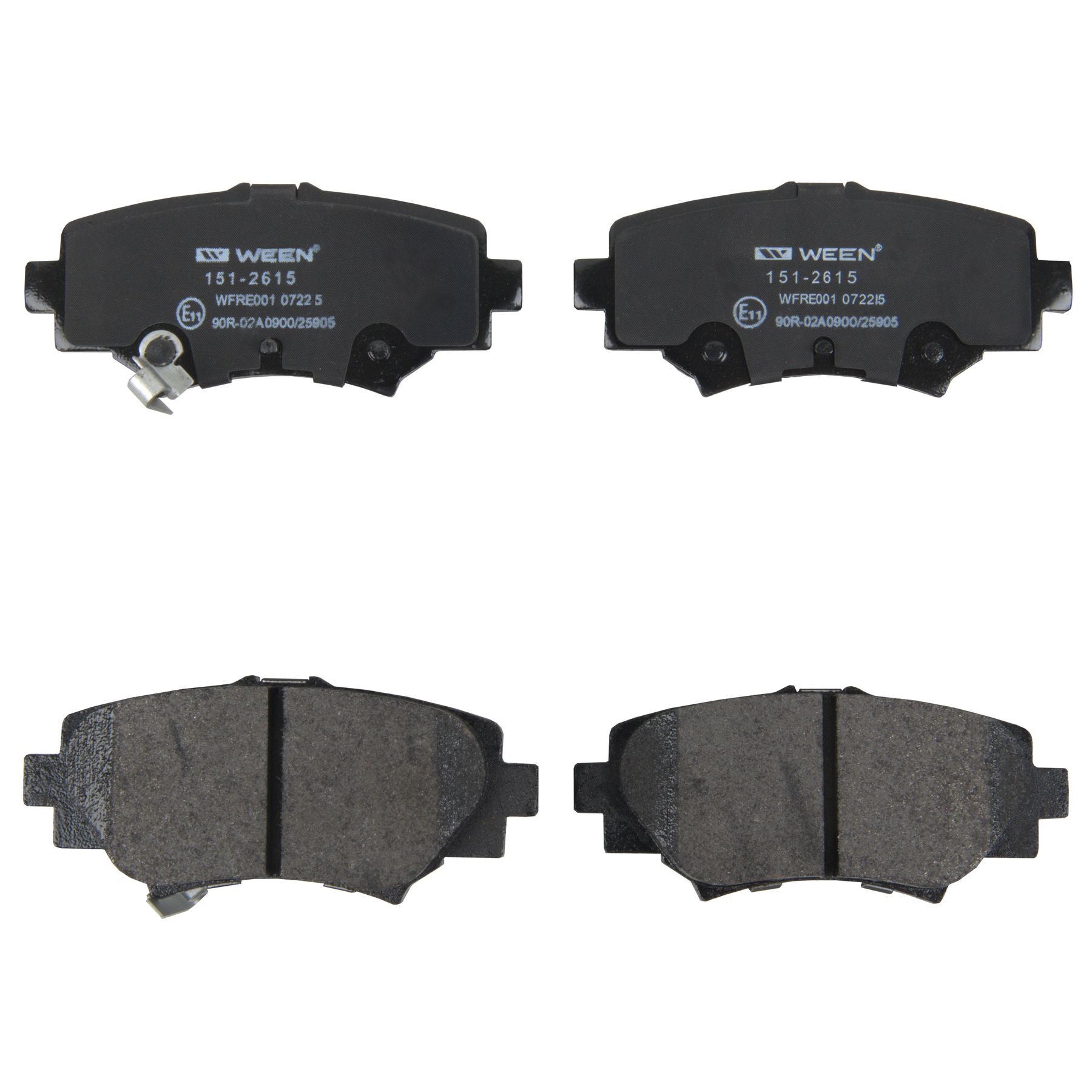 Колодки тормозные задние дисковые к-кт для Mazda Mazda 3 (BM/BN) 2013-2018 1512615 Ween