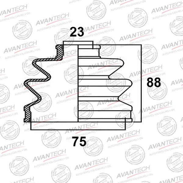 Пыльники привода Avantech bd0207 Avantech