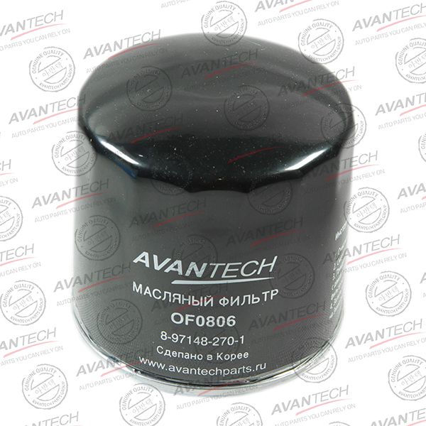 Фильтр масляный NISSAN JUKE/QASHQAI/TEANA/X-TRAIL of0806 Avantech