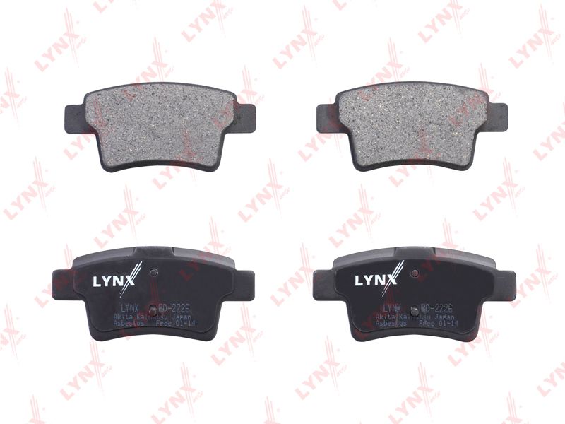 Колодки тормозные задние дисковые к-кт для Citroen C4 Grand Picasso 2006-2014 bd2226 Lynx
