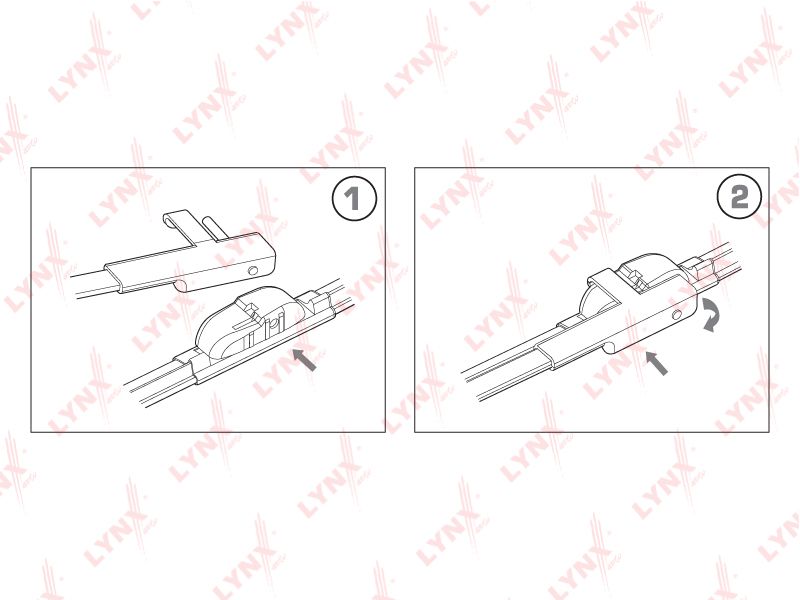 Щетки стеклоочистителя (к-кт) для Mercedes Benz GLK-Class X204 2008-2015 xf5545s Lynx