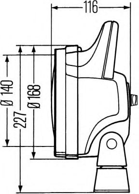 Фара рабочего освещения 1G4 003 470-001 Hella