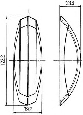 Габаритный фонарь 2XS 008 479-001 Hella