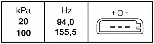 Датчик, давление во впускном газопроводе 6PP 009 400-231 Hella