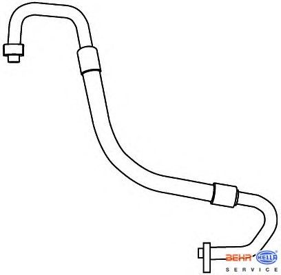 Трубопровод высокого / низкого давления, кондиционер 9GS 351 337-461 Hella