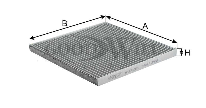 Фильтр салонный угольный ag173cfc Goodwill