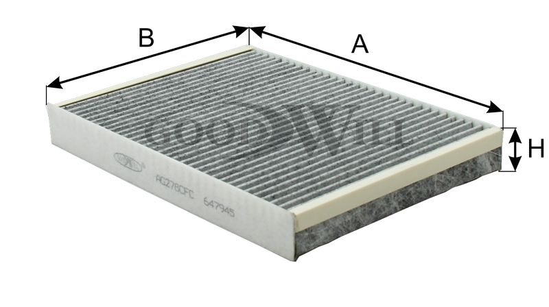 Фильтр салонный угольный ag278cfc Goodwill