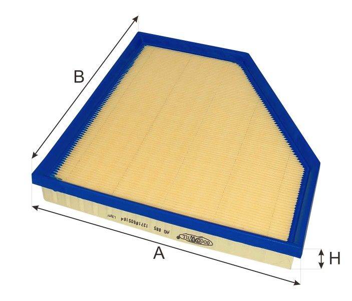 Фильтр воздушный GoodWill AG 885 Корея, Республика 1/12 шт. ag885 Goodwill