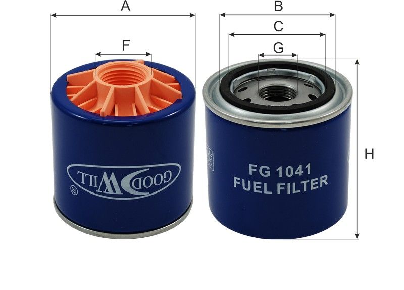 Фильтр топливный HCV FG1041 Goodwill
