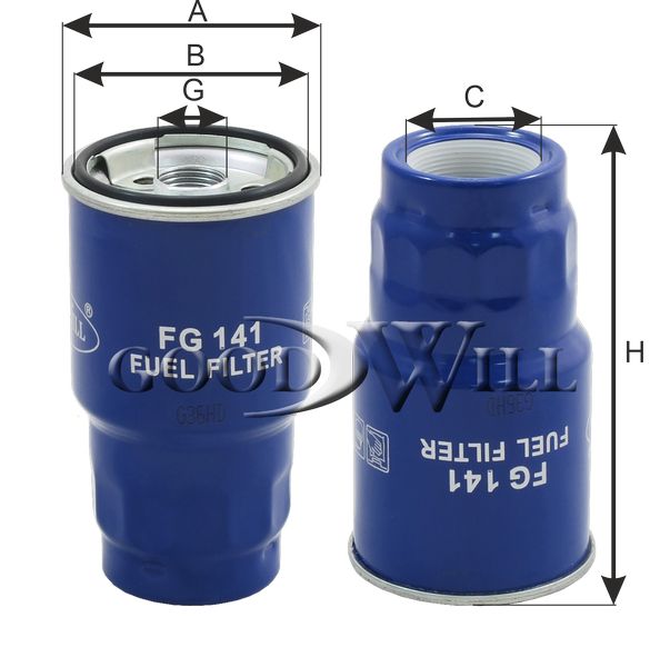 Фильтр топливный(2106) FG141 Goodwill