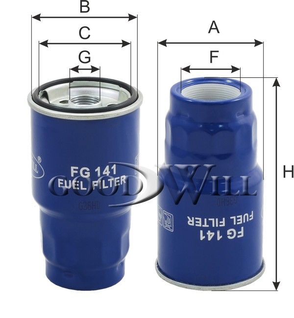 Фильтр топливный(2106) FG141 Goodwill