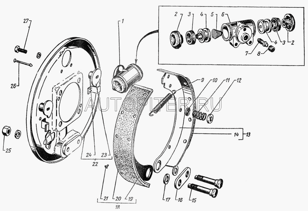 Купить Пружина возвратная тормозных колодок для UAZ 3909 2011 ...