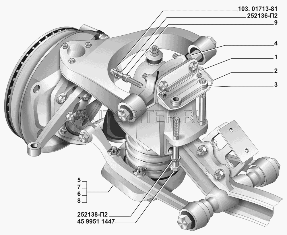 кронштейн, 24-2801394 242801394 Газ