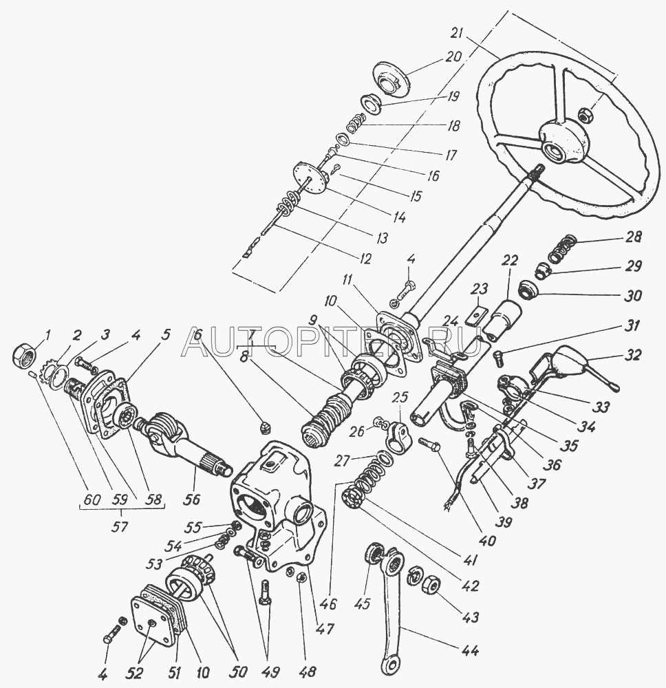 Сальник шруса в цапфе /35х48х10/ Газель /4х4/ и сошки рул. ред-ра ГАЗ-53 533401022 Газ