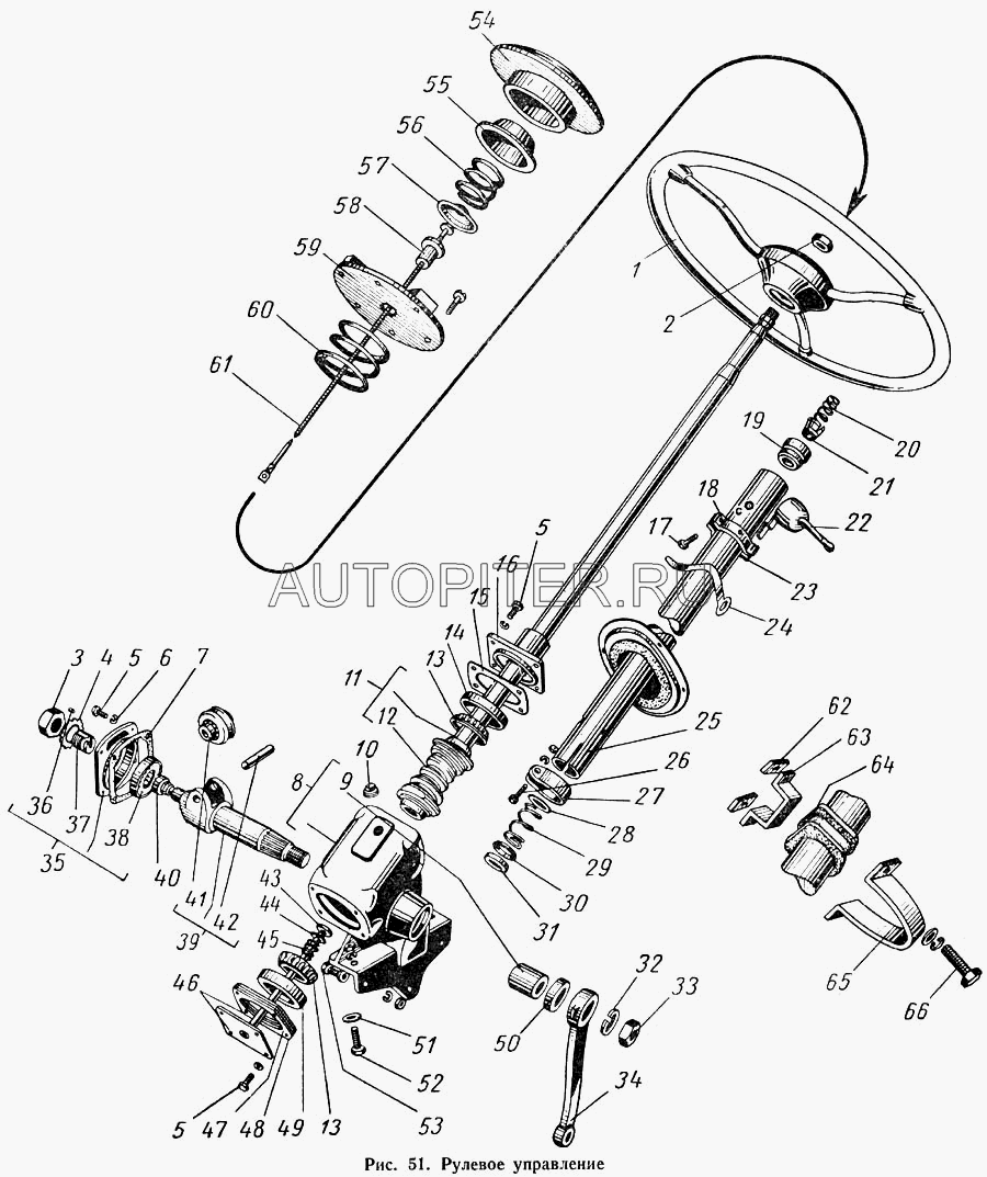 Сальник шруса в цапфе /35х48х10/ Газель /4х4/ и сошки рул. ред-ра ГАЗ-53 533401022 Газ