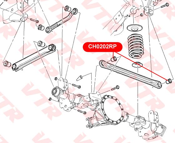 Рычаг задний поперечный для Hummer H2 2003-2009 CH0202RP Vtr